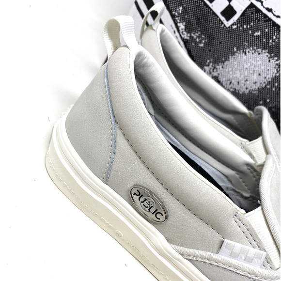 VANS Skate Slip On Public Grey White Low Top Suede Women’s Sneakers VN0A5FCA9CZ - Picture 11 of 11